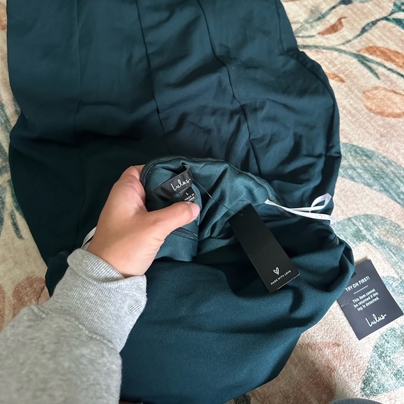 LULU’S Marvelous Entrance Emerald Green Pleated Strapless Maxi Dress - Picture 7 of 7